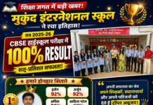 CBSE Board Result : मुकुंद इंटरनेशल के छात्र-छात्राओं ने गाड़े सफलता के झंडे